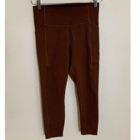 Girlfriend Collective brown high-rise leggings - Picture 1 of 5